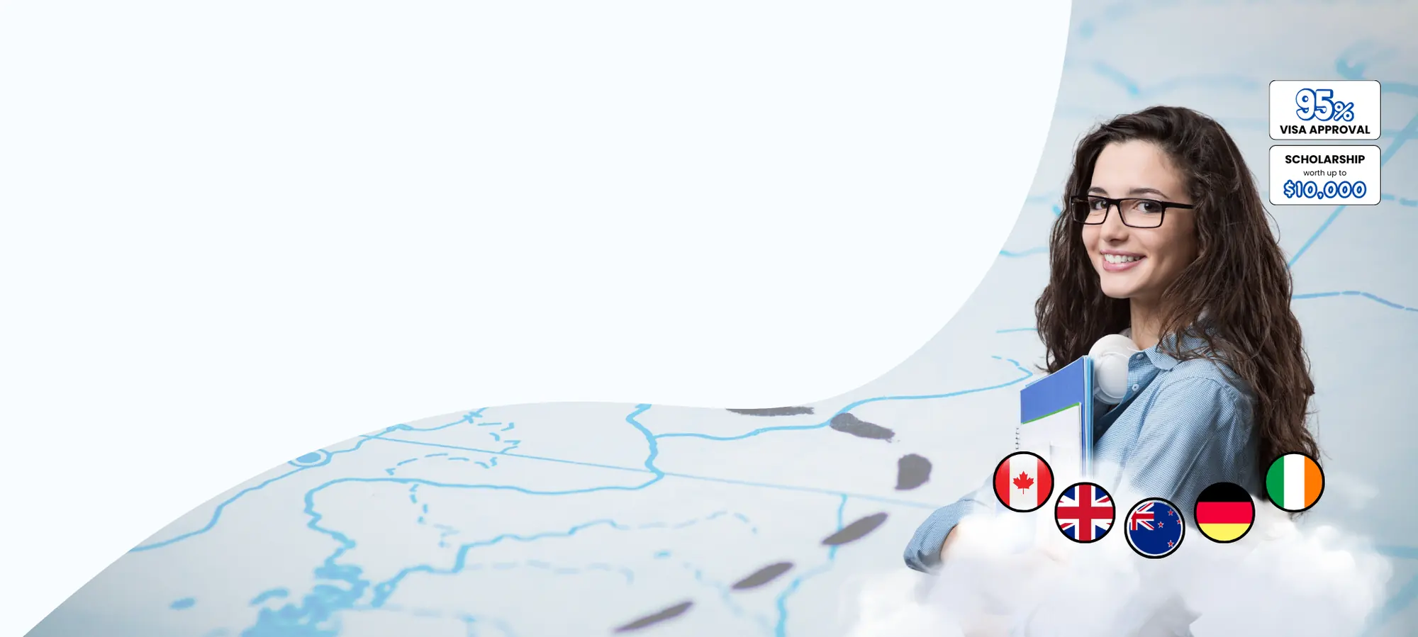 Student choosing a study abroad destination