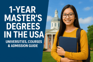 1-Year Master’s Degrees in the USA: Universities, Courses & Admission Guide