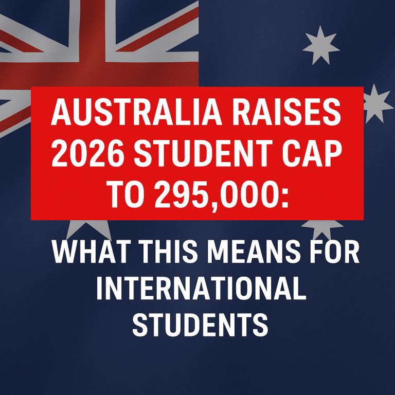 Australia Raises 2026 Student Cap to 295,000